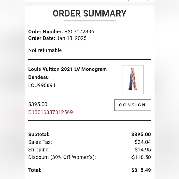 Louis Vuitton All The Straps 2021 Bandeau Silk Scarf - Picture 9 of 9